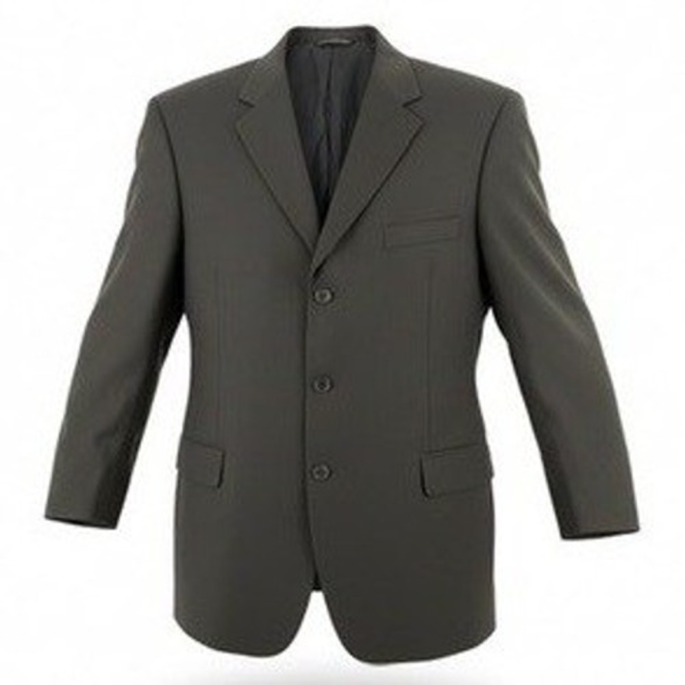 Brooks Mens 50L Blazer Jacket Suit Sport Coat Navy Blue Stretch Three Button